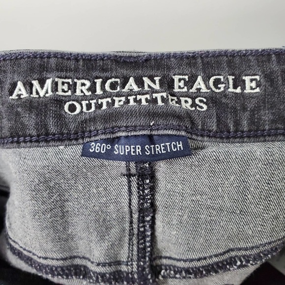 American Eagle Outfitters High Rise Shortie Shorts Faded Black Size 2 - Picture 5 of 8